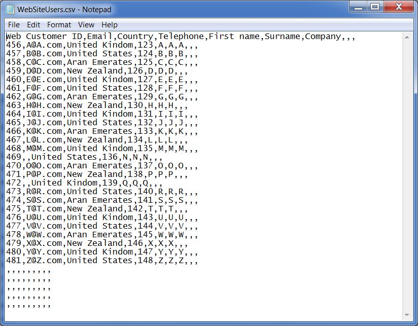 sample csv file with data download