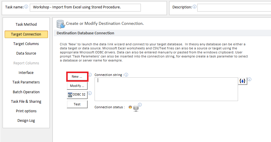 call stored procedure from Microsoft excel